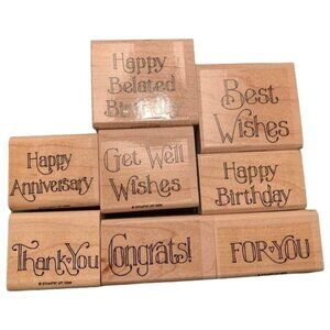 Stampin up Favorite Greetings Rubber Stamp Set